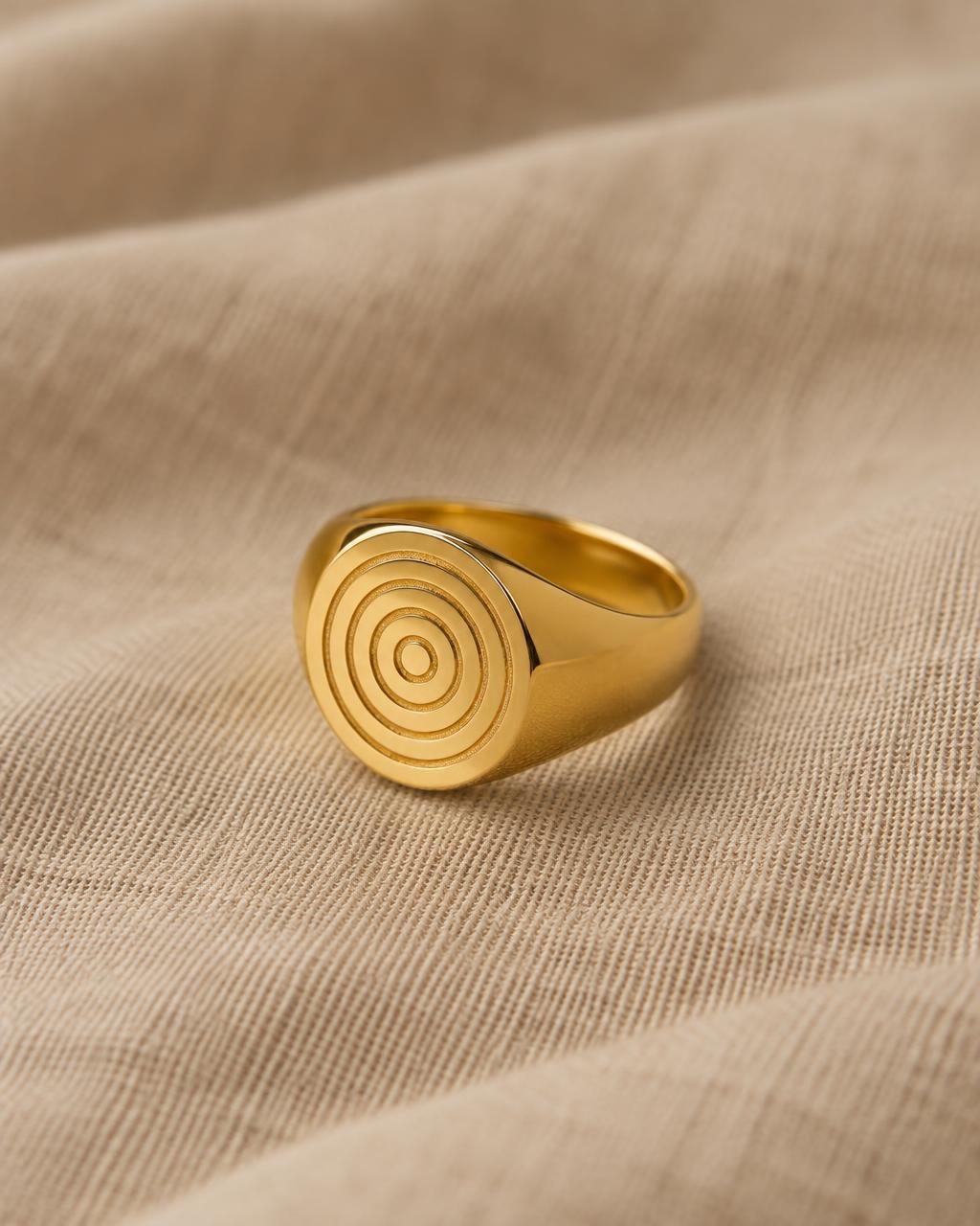 Adinkrahene Signet Ring